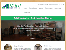 Tablet Screenshot of multiflooring.ca